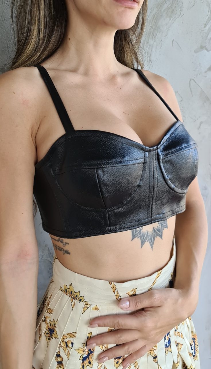 BRALETTE LEATHERETTE XCL21118