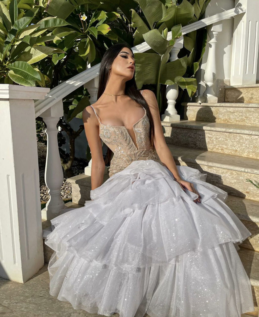 BLITTER BEADED BRIDAL GOWN