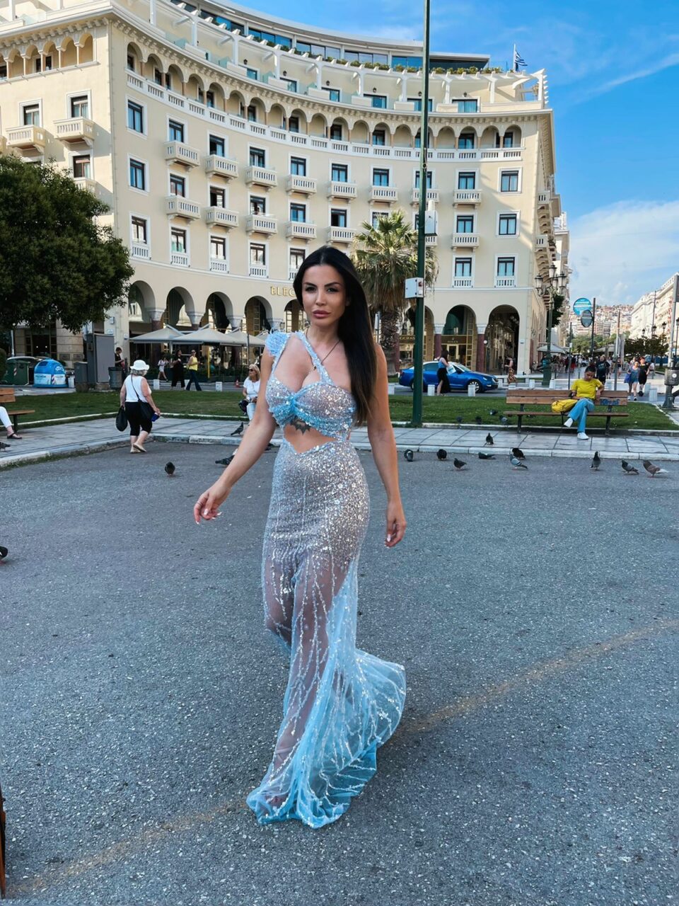 MONACO DRESS BLUE