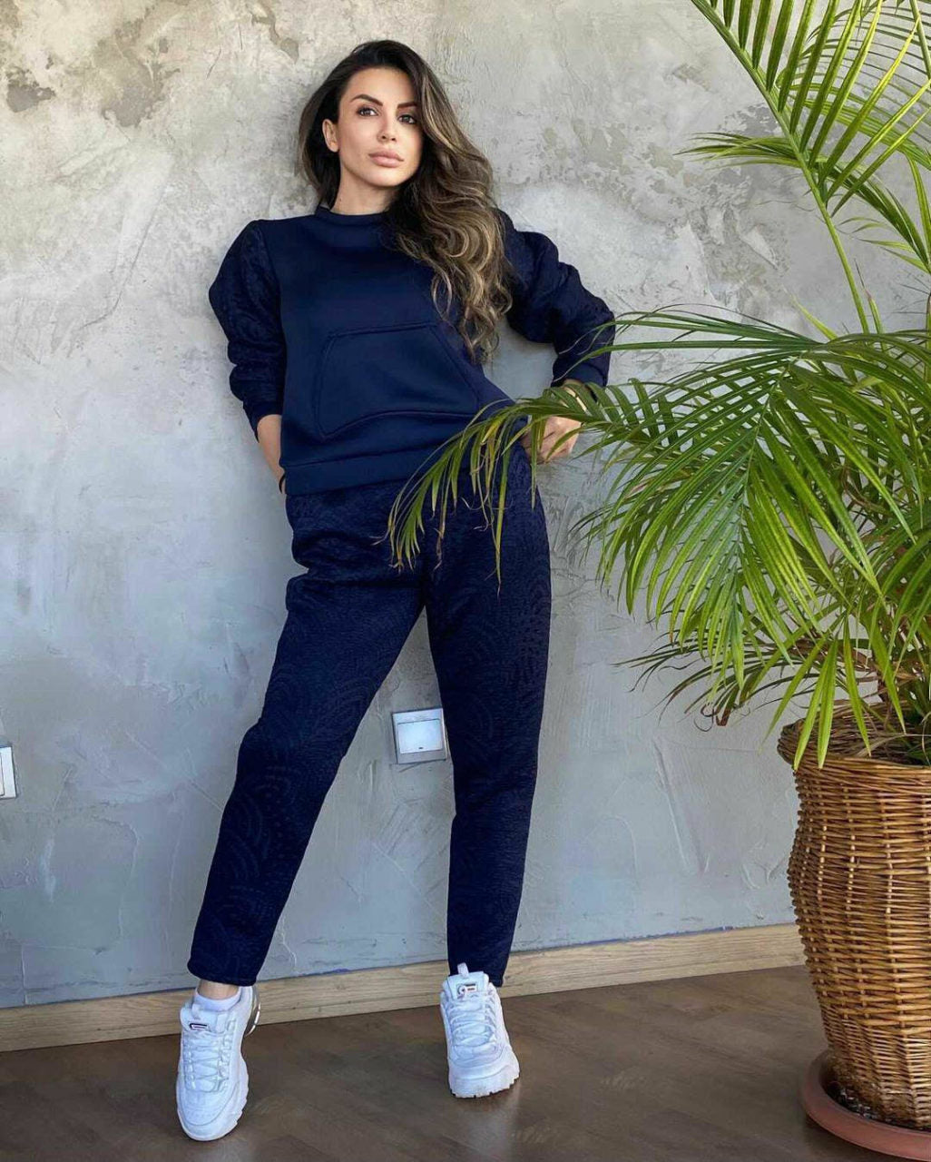 SWEATSHIRT WIHT LACE SLEEVES LKCasual 30