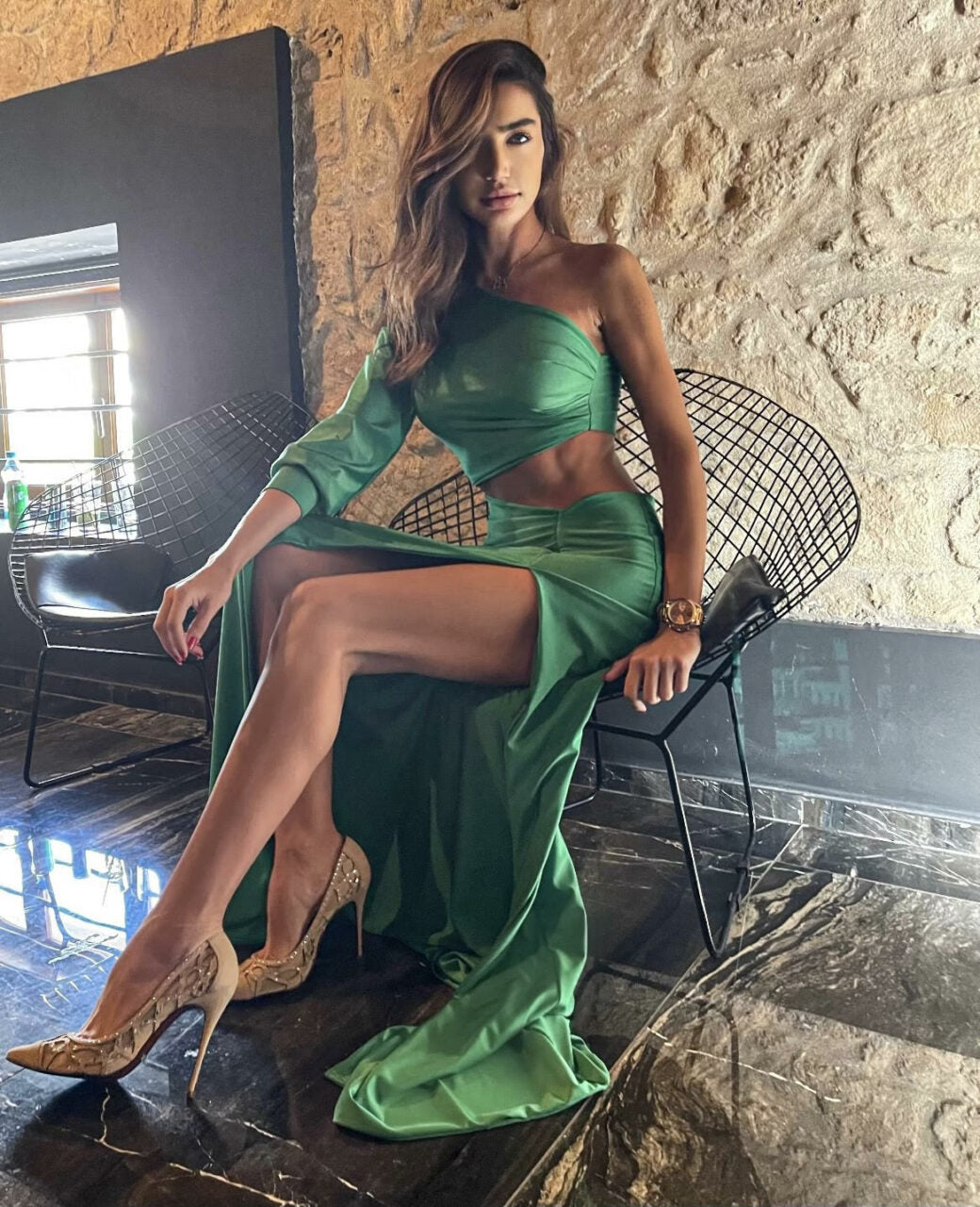 ONE SHOULDER MERMAID DRESS