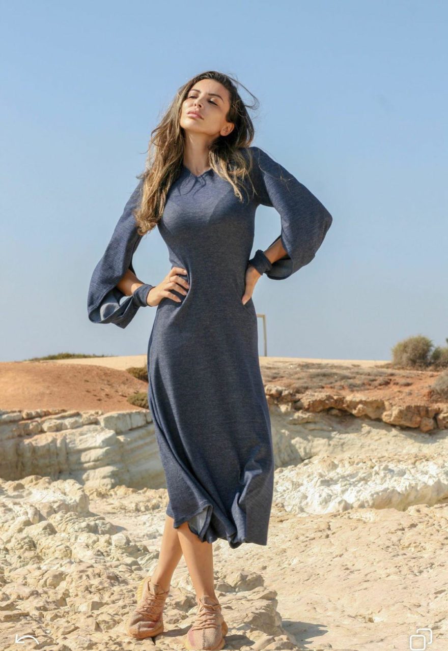 DRESS OPEN SLEEVES RTW2112
