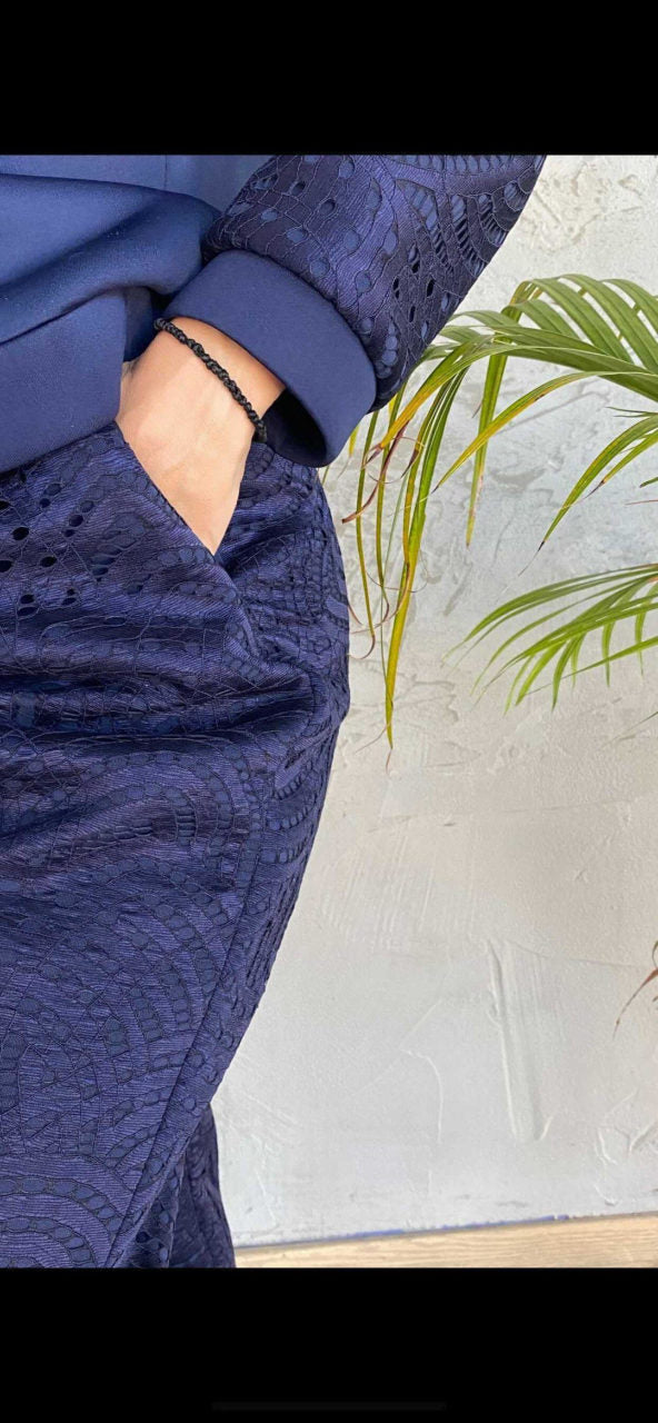 SWEATSHIRT WIHT LACE SLEEVES LKCasual 30